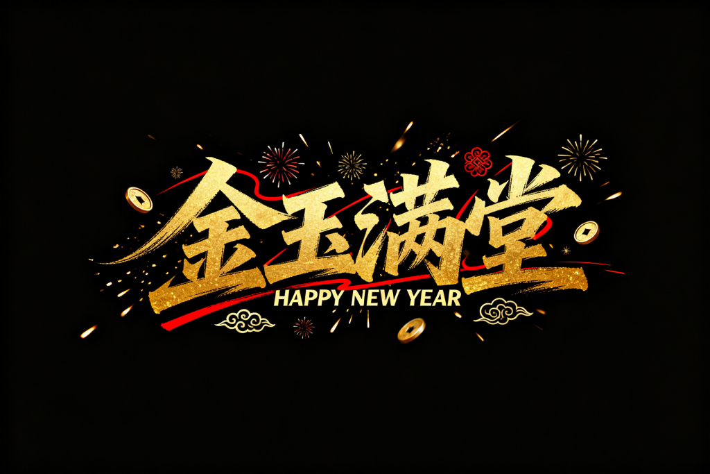 金玉满堂2027羊年字体设计
