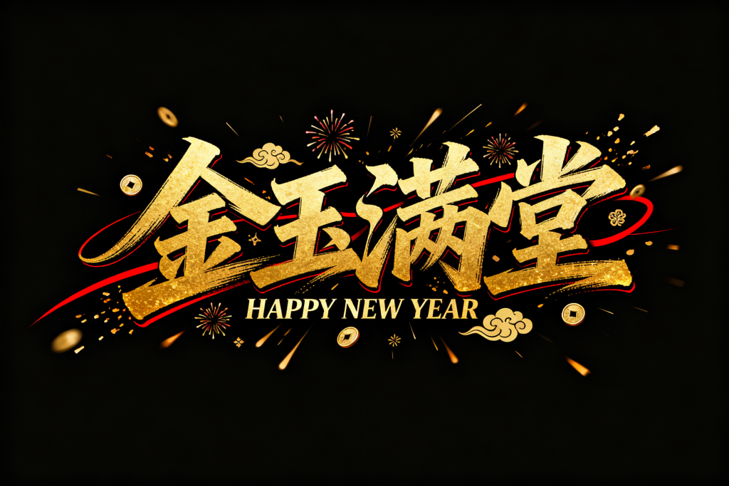 金玉满堂2027羊年字体设计