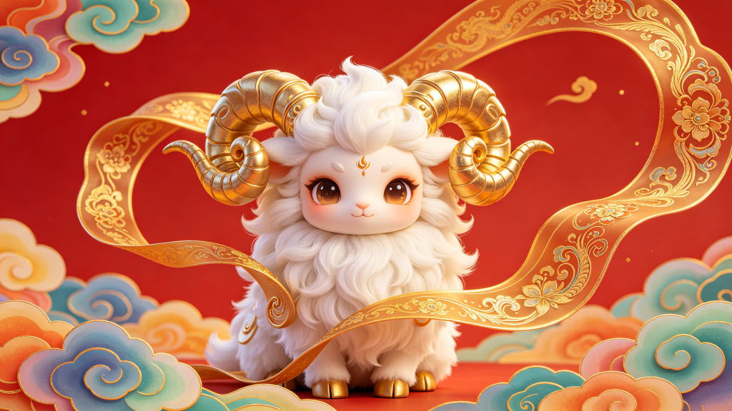 2027羊年新年卡通