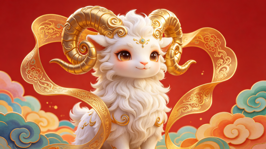 2027羊年新年卡通