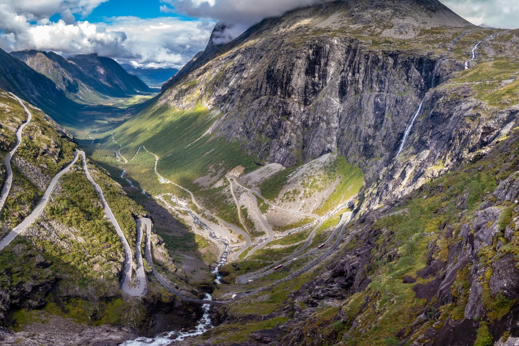 唯美挪威风景画图片
