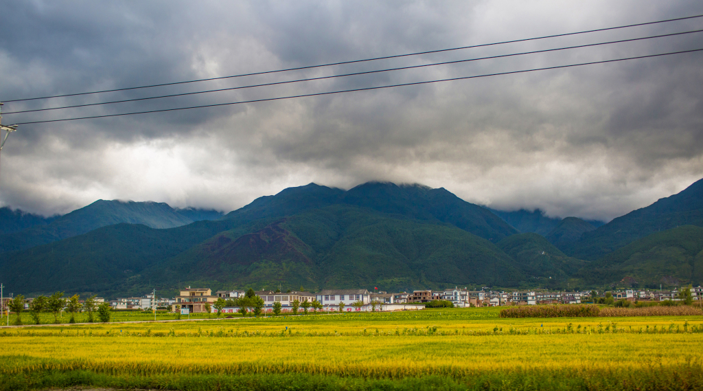 大理风景画图片素材