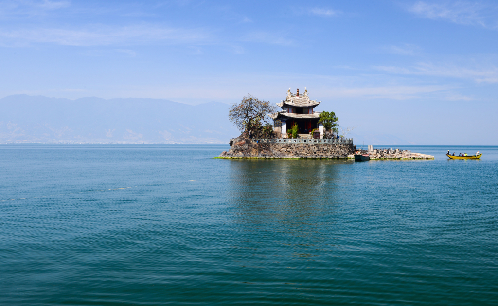 洱海双廊桥风光