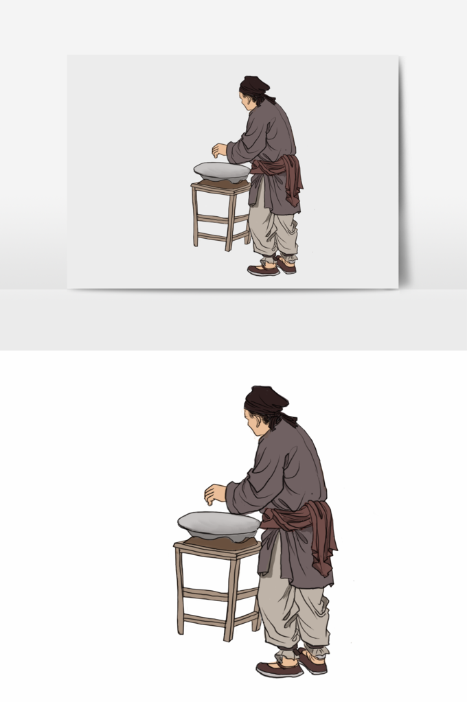 古风人物插画素材