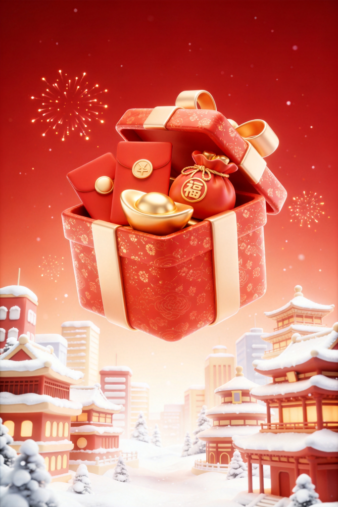 电商新年礼物盒