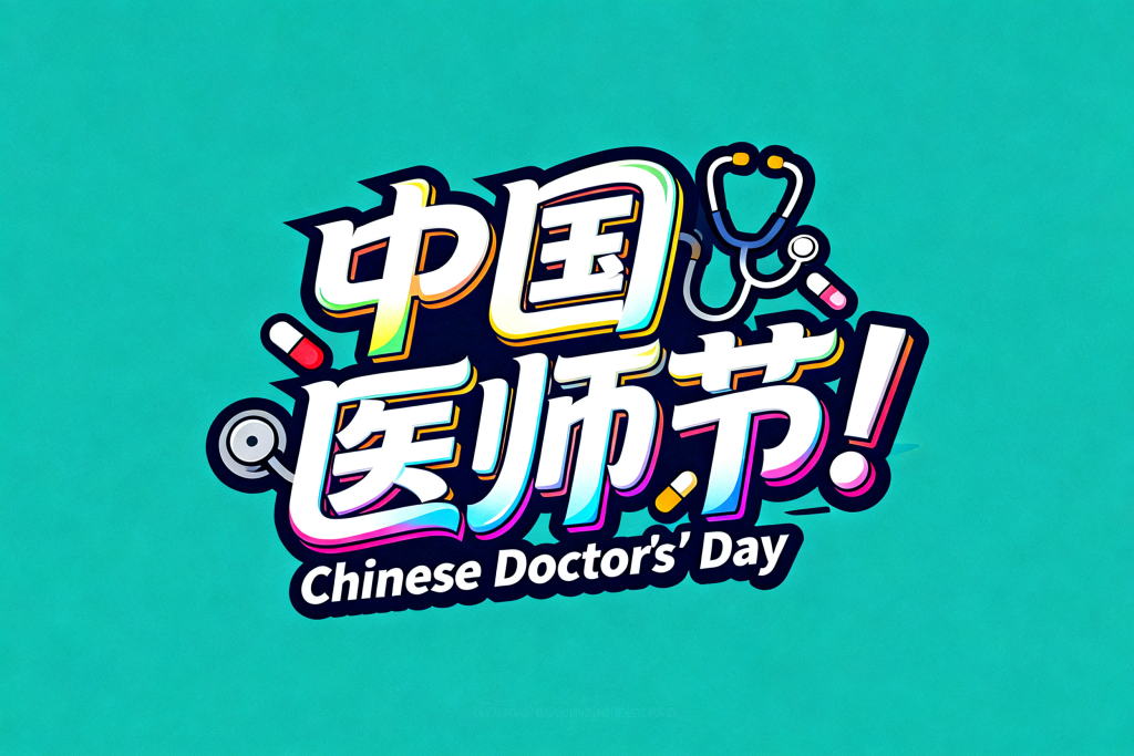 中国医师节字体设计素材