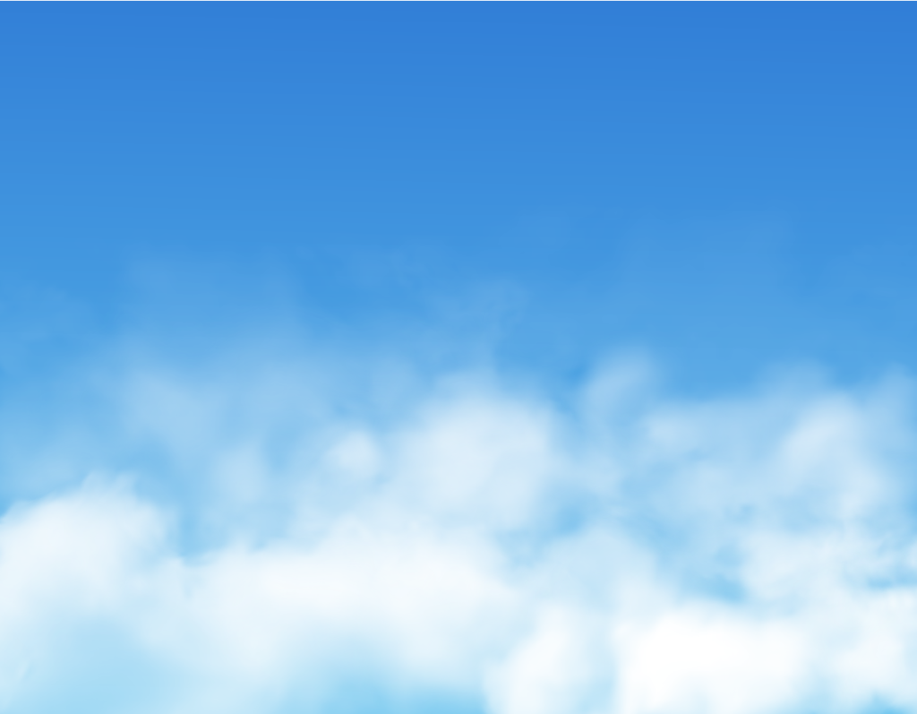蓝天白云天空云朵云插画元素