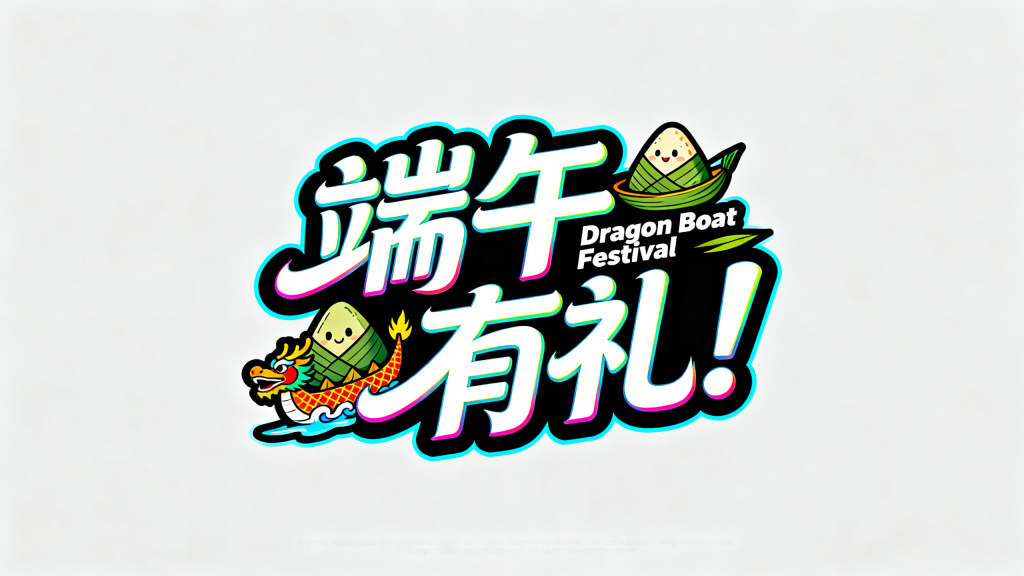 端午有礼艺术字设计
