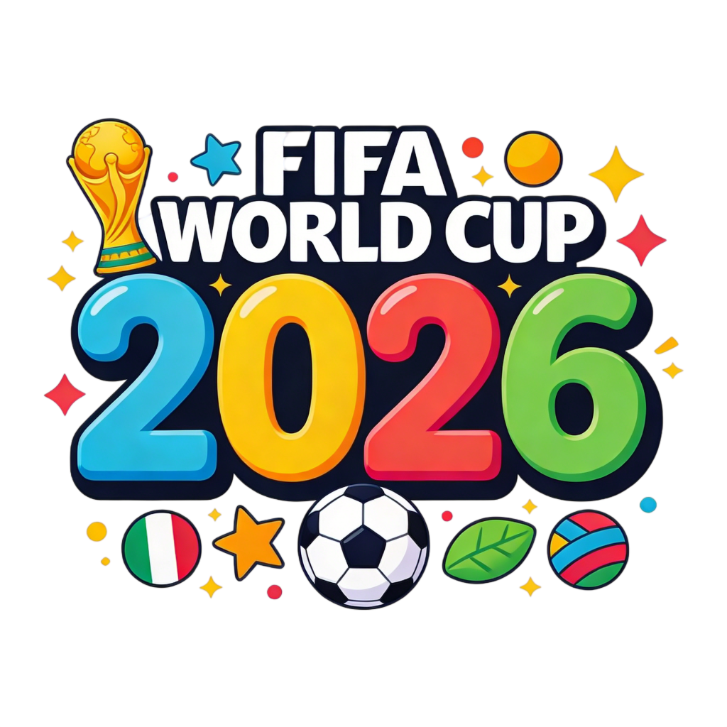 2026世界杯英文足球字体设计艺术字