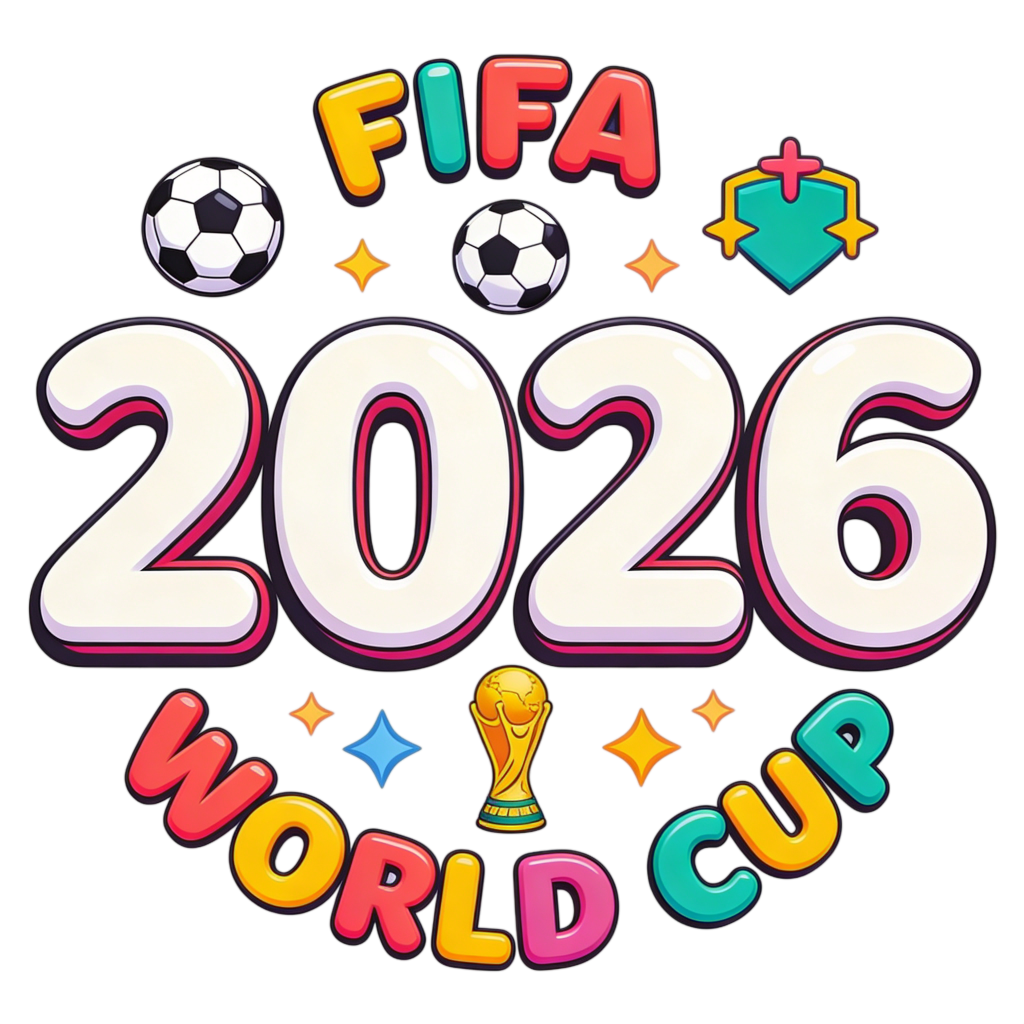2026世界杯英文足球字体设计艺术字