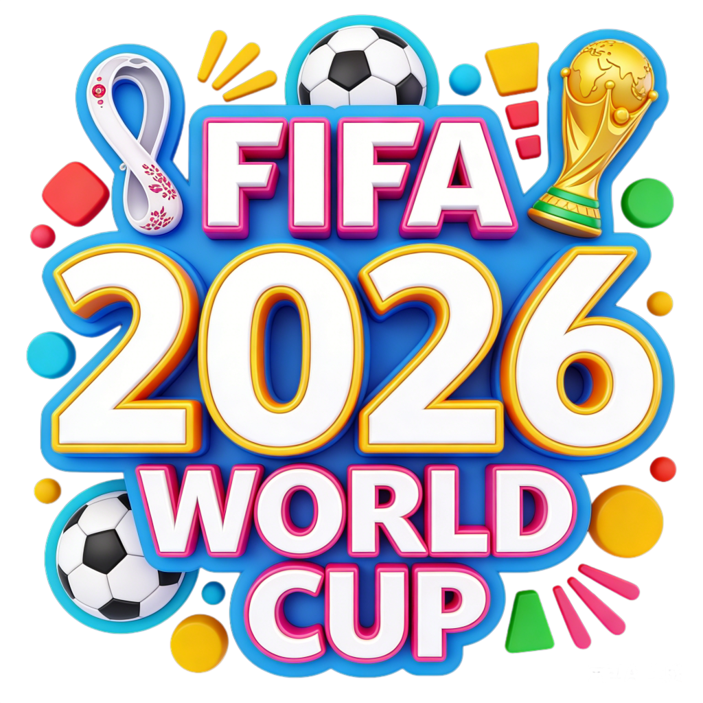 2026世界杯英文足球字体设计艺术字