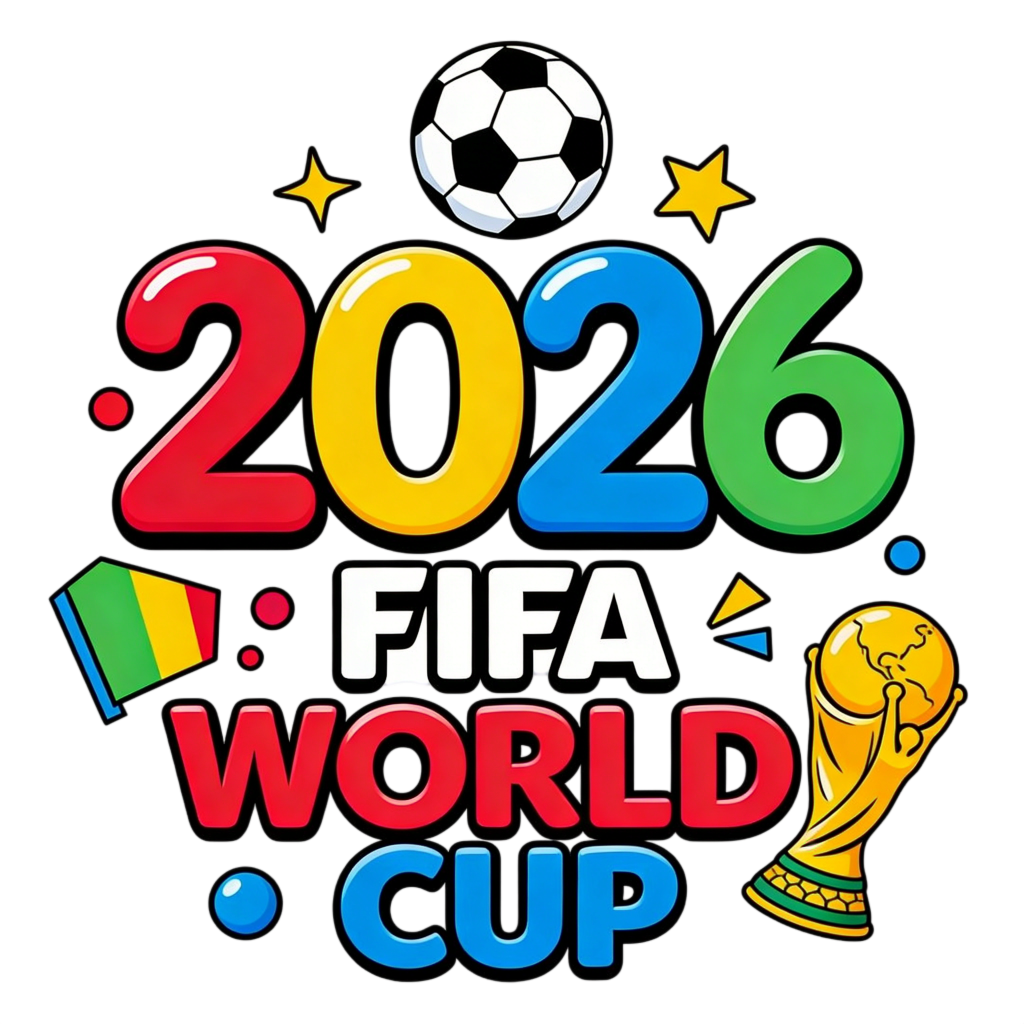 2026世界杯英文足球字体设计艺术字