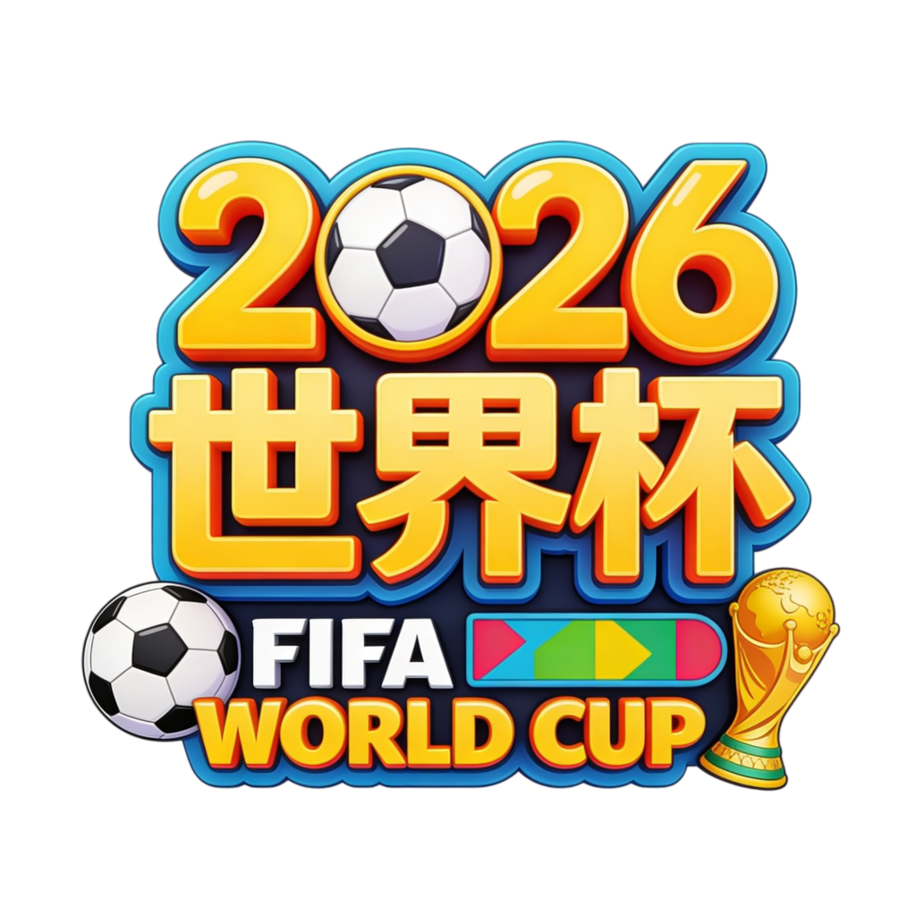 2026世界杯英文足球字体设计艺术字