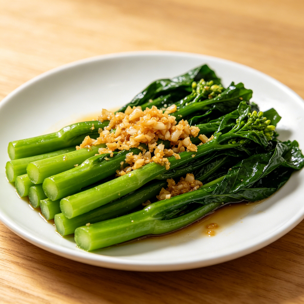 美味蒜蓉青菜中餐菜品