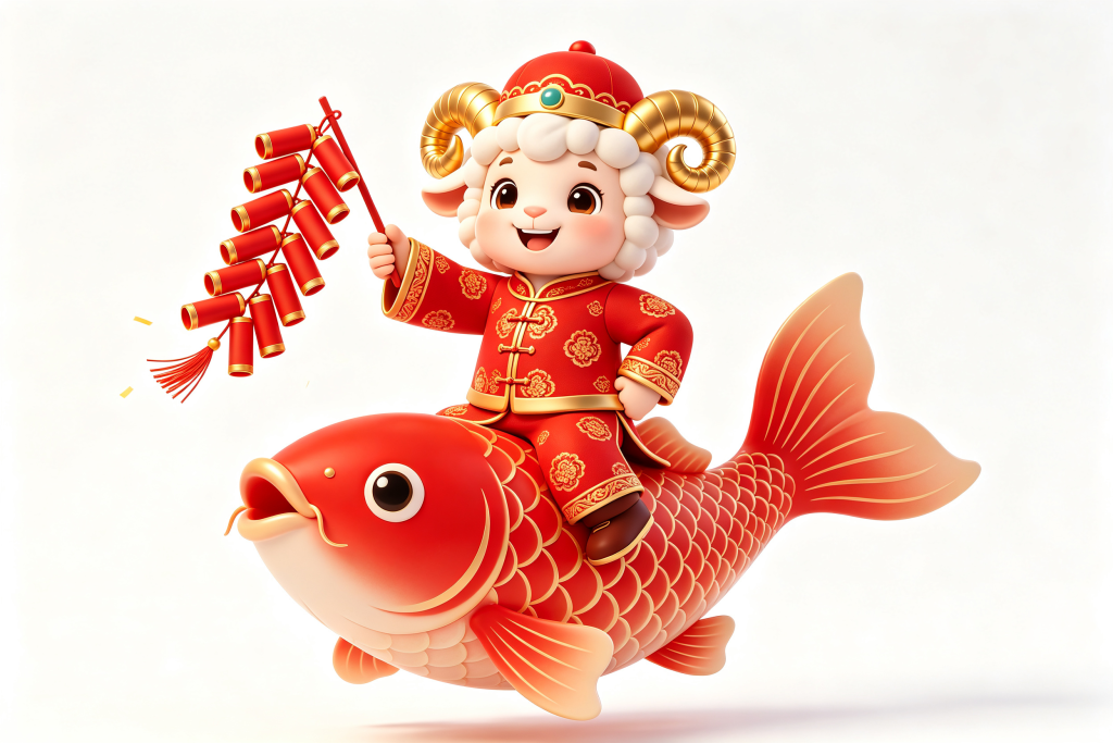 2027羊年羊卡通形象设计