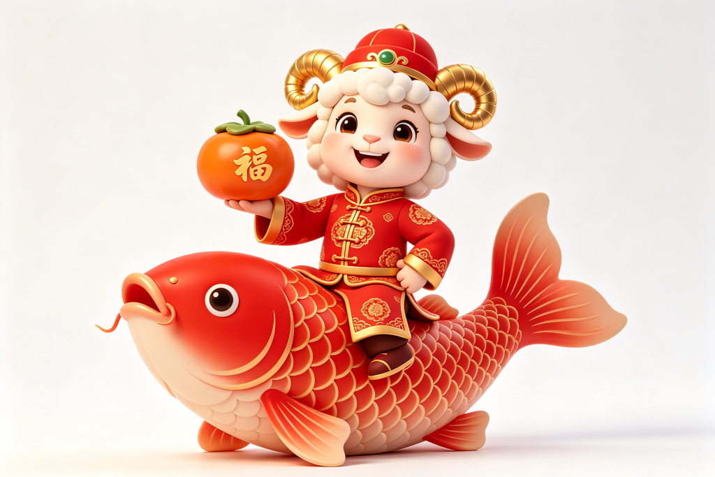 2027羊年羊卡通形象设计