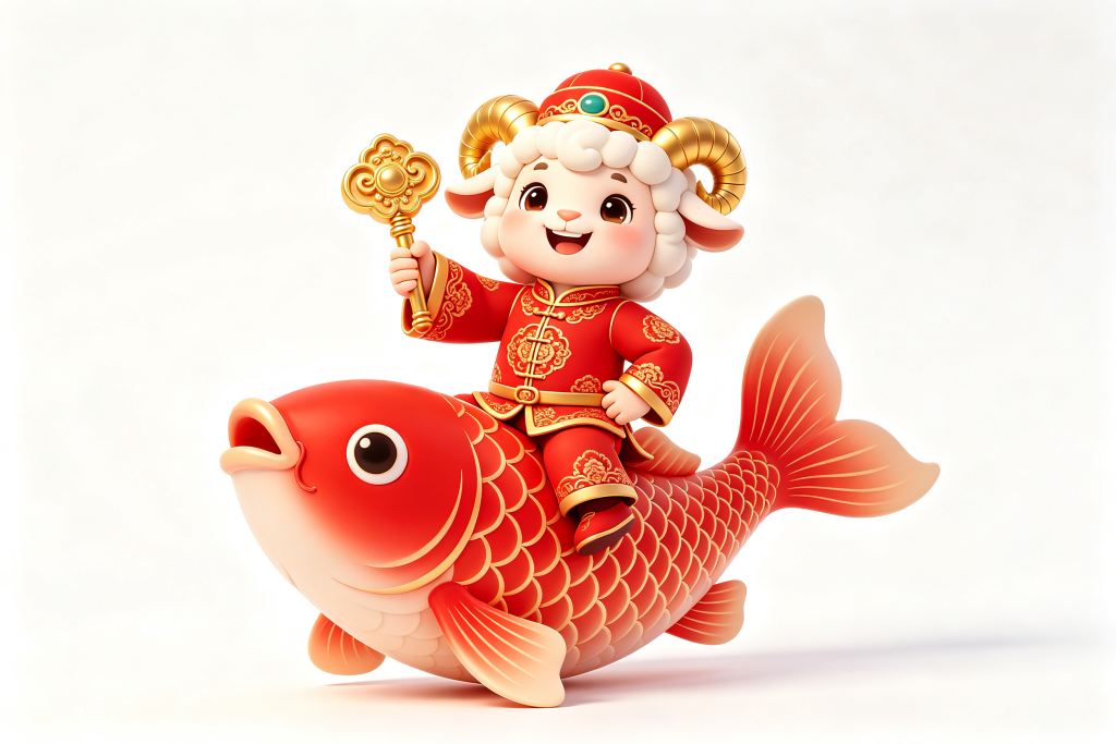 2027羊年羊卡通形象设计