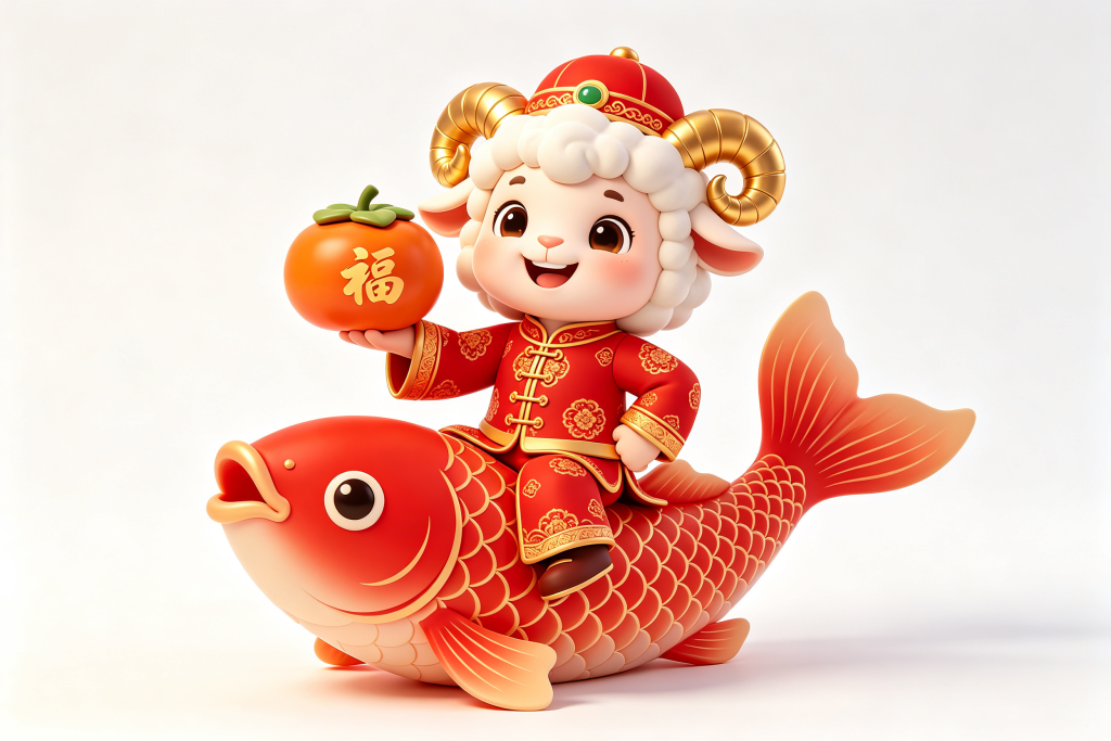 2027羊年羊卡通形象设计
