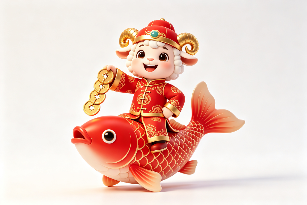 2027羊年羊卡通形象设计