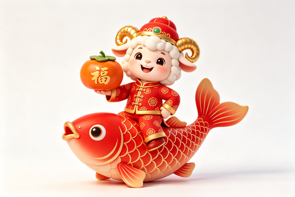 2027羊年羊卡通形象设计