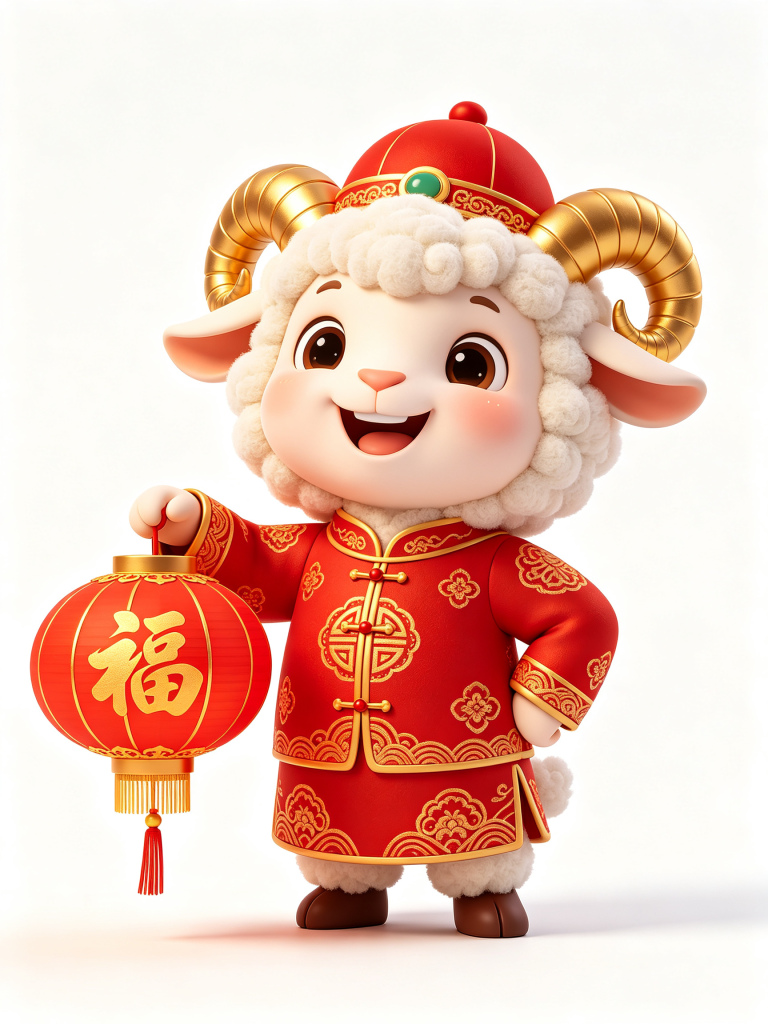 2027羊年羊卡通形象设计