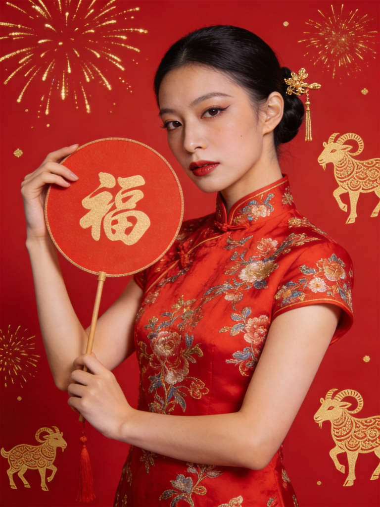 2027羊年新年人物摄影图