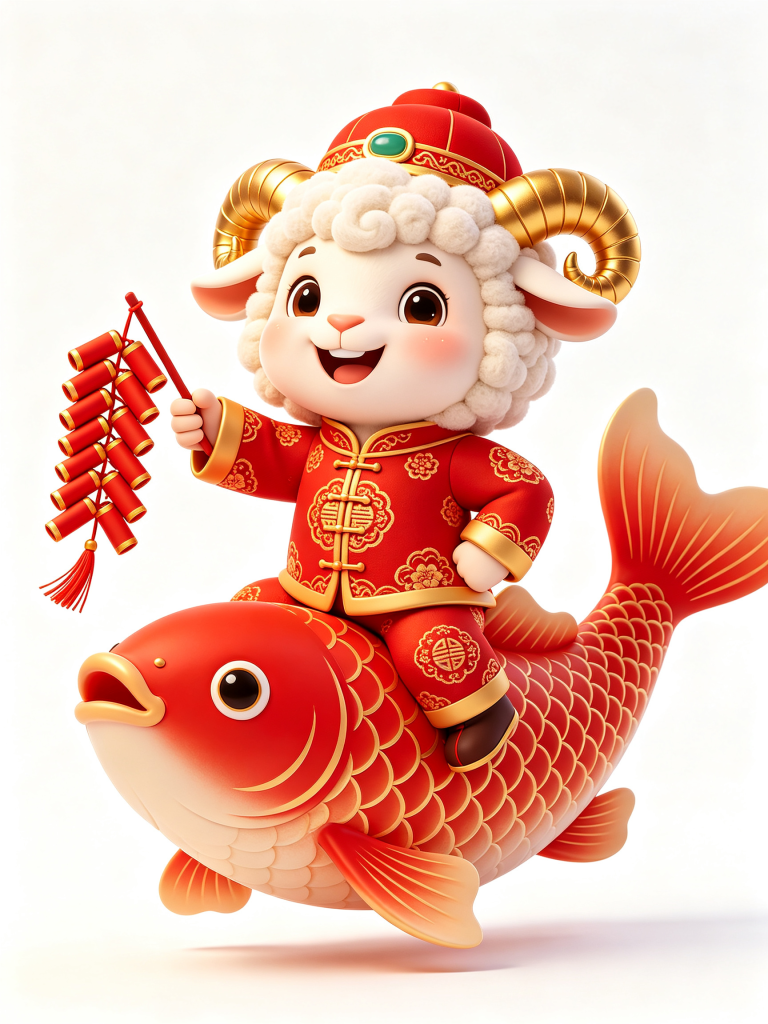 2027羊年羊卡通形象设计