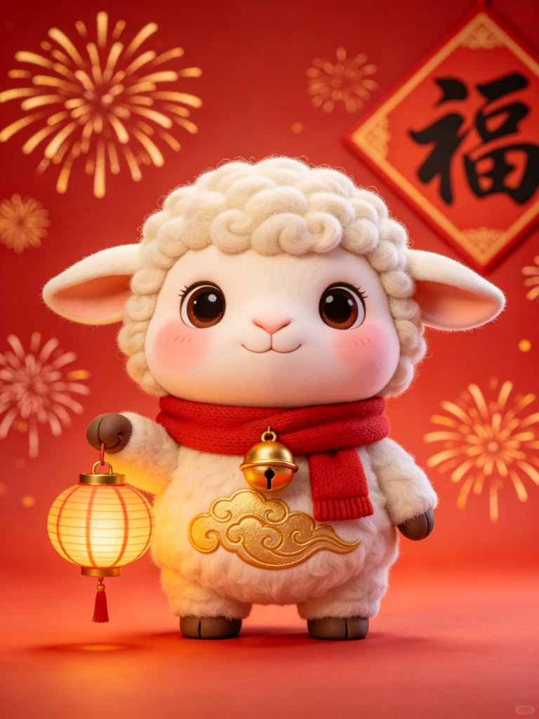 2027羊年卡通插画设计