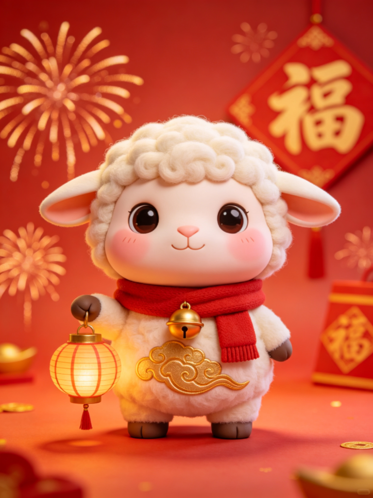 2027羊年卡通插画设计