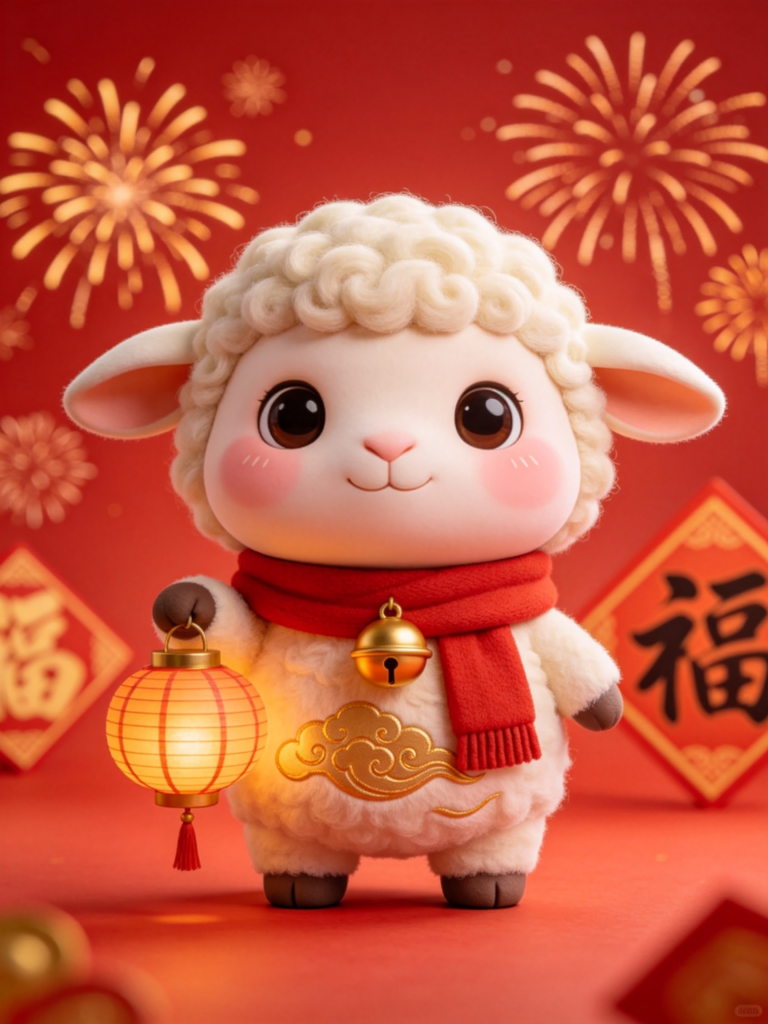 2027羊年卡通插画设计