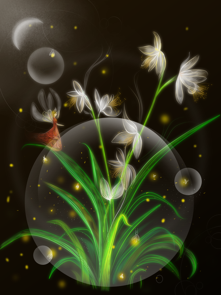 中国风国潮花卉花朵插画