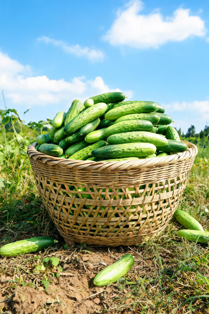 黄瓜食材蔬菜摄影图