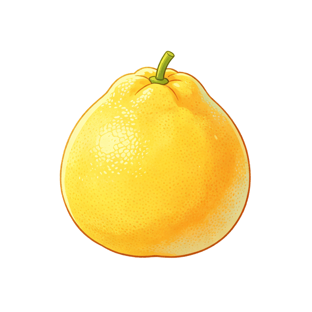 卡通柚子插画