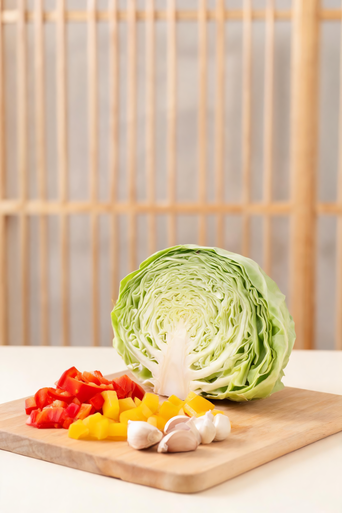 铁头包菜蔬菜摄影图
