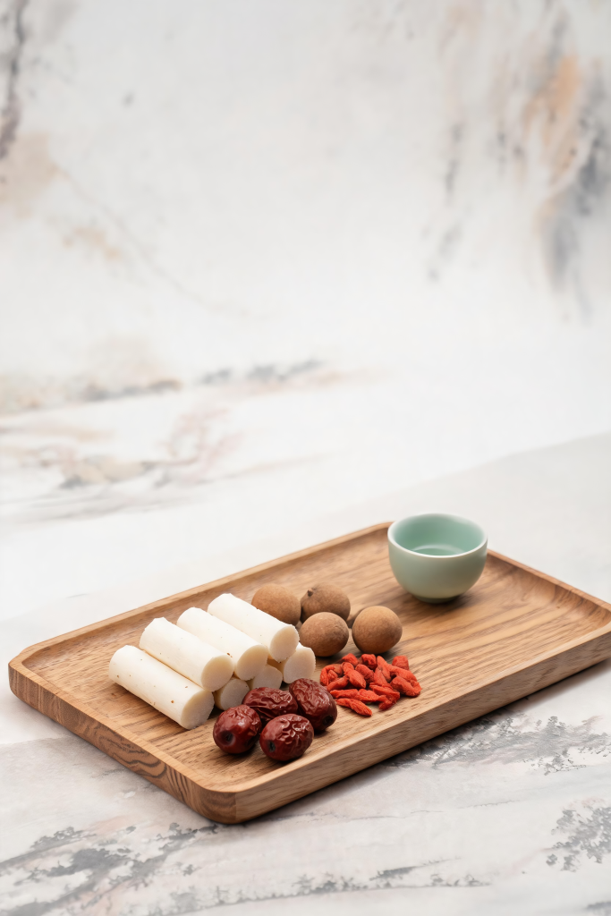 新鲜山药蔬菜摄影图