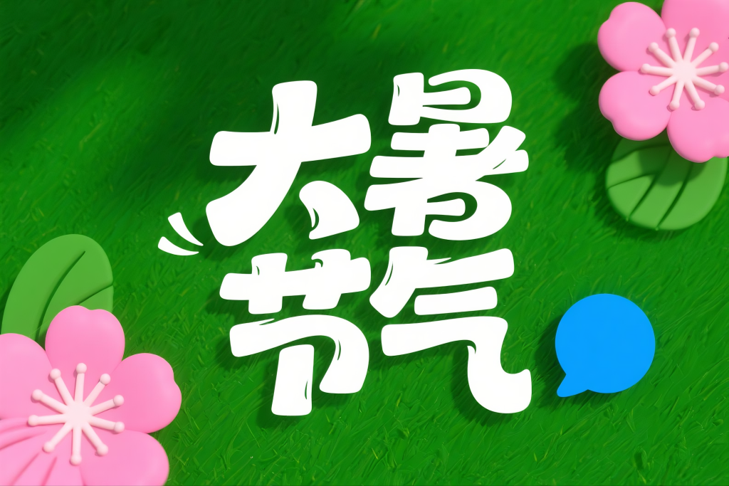 大暑节气字体设计艺术字