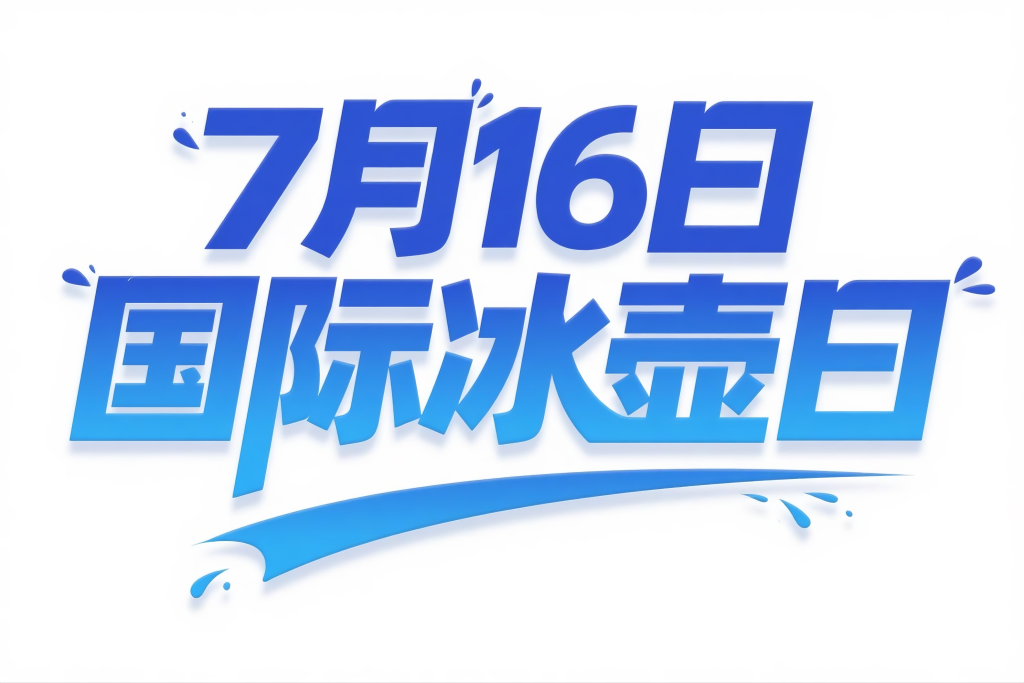国际冰壶日字体设计艺术字