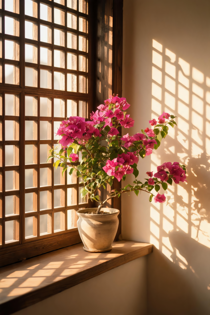 三角梅花朵摄影图