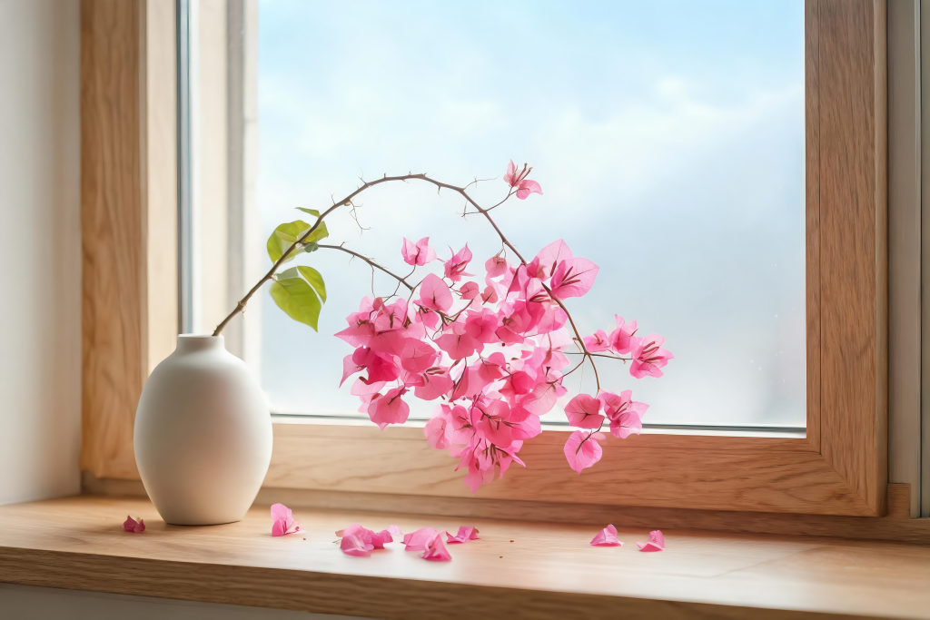 三角梅花朵摄影图
