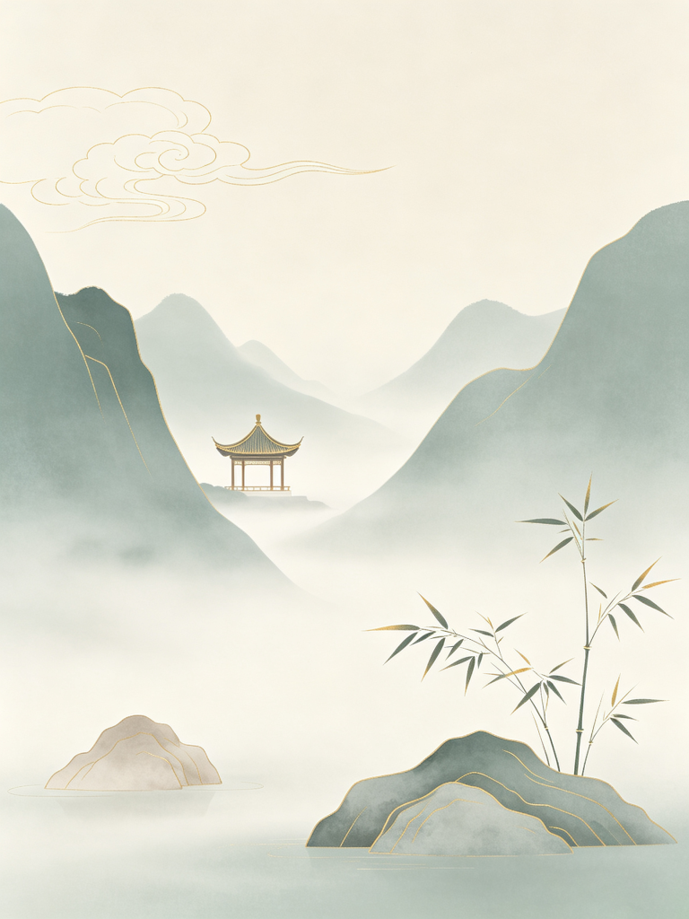 清新典雅中式背景