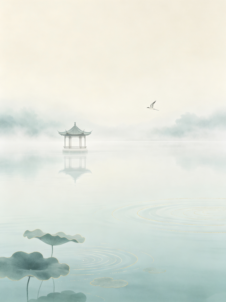 古朴典雅中式中国风山水背景