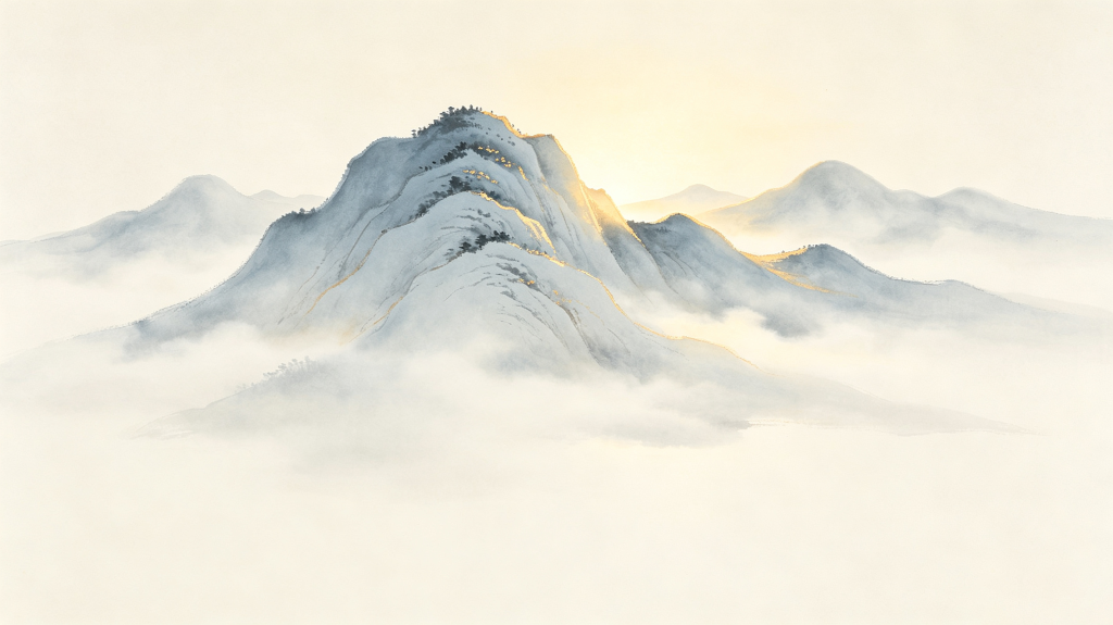 清新大气山脉背景