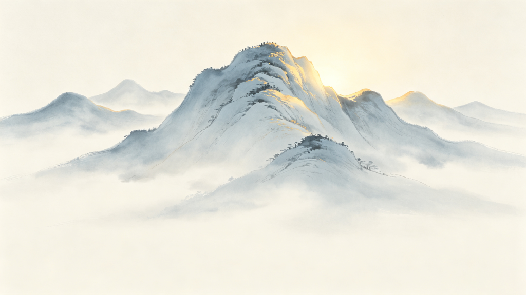 清新大气山脉背景