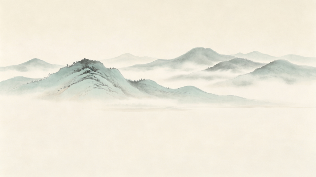 清新大气山脉背景