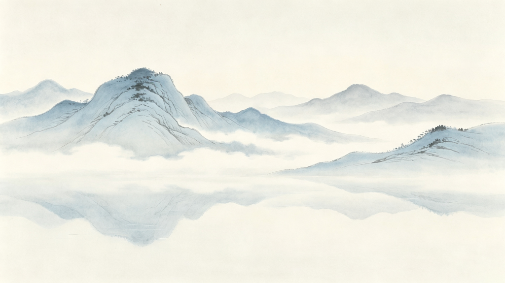 清新大气山脉背景