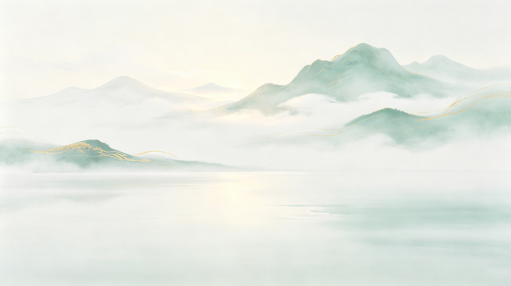 清新大气山脉背景