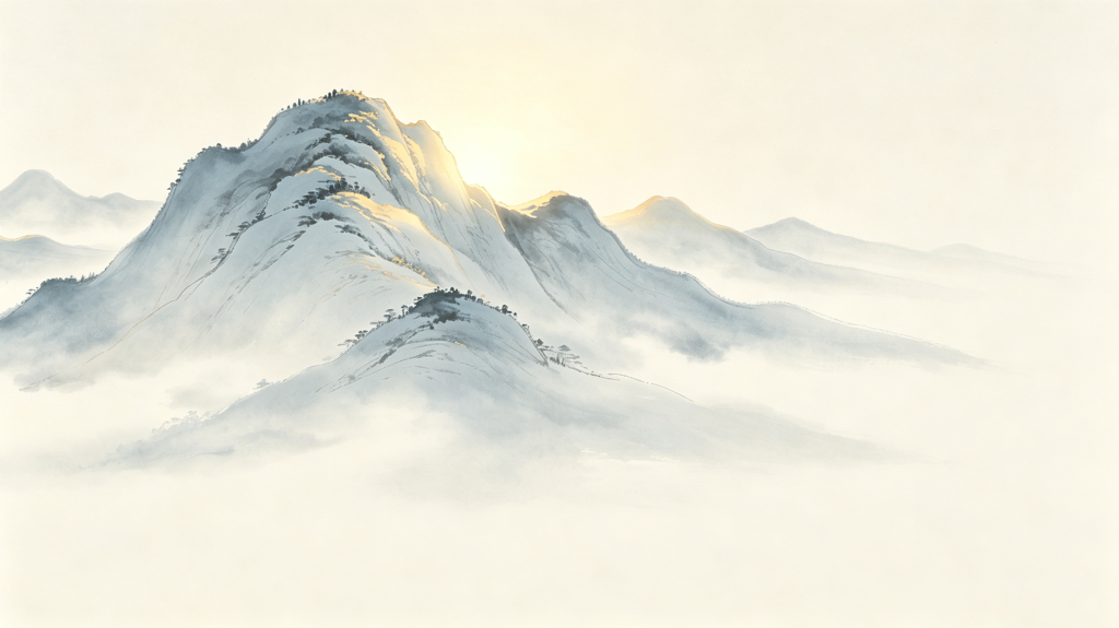 清新大气山脉背景