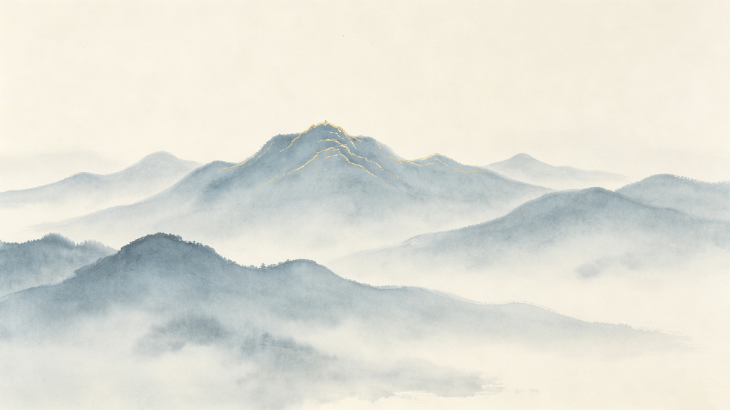 古朴大气山脉背景