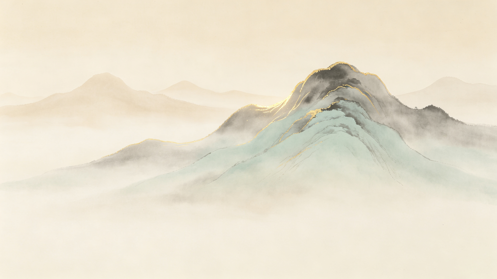 古朴大气山脉背景