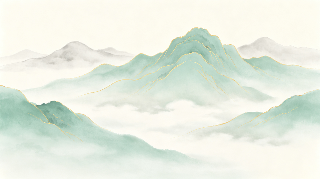 古朴大气山脉背景